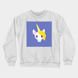 Cute Kawaii Baby Unicorn graphic - cute art for kids Crewneck Sweatshirt